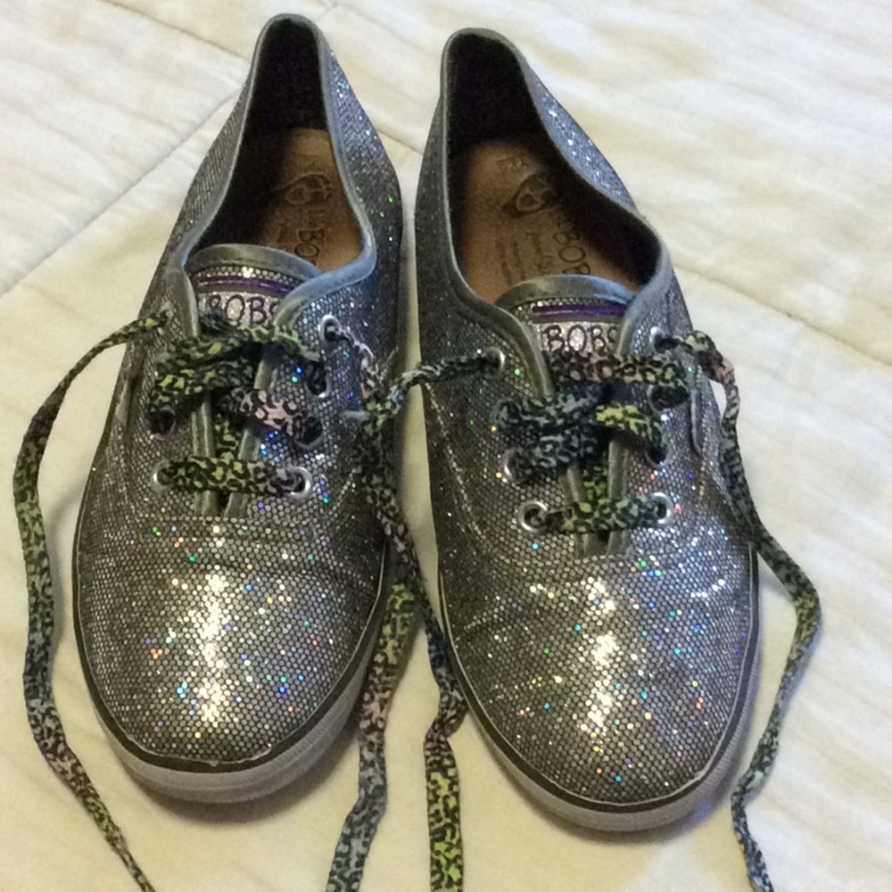 Bob’s Girls, sparkle, sneakers, size 2.5. - Picture 1 of 8